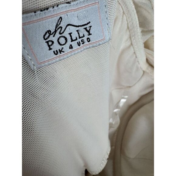 Oh Polly Size 0 Unique Long Sleeve Ruched Bodycon Mini Corset Dress - Picture 6 of 7